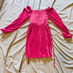 Speechless Vibrant Pink Long Sleeve Kids‎ Dress